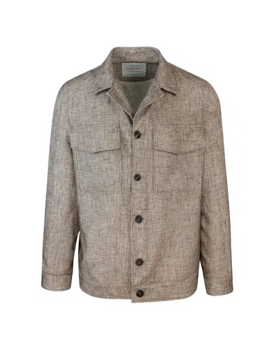 L.b.m 1911 L.b.m. 1911 Beige Untreated Overshirt In Neutral