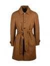 L.b.m 1911 Brown Polyester-blend Coat In Brown