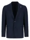 L.b.m 1911 L. B.m. 1911 Man Blazer Navy Size 48 Cotton In Blue