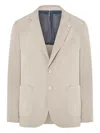 L.b.m 1911 Button-fastening Patch-pocket Blazer In Neutral