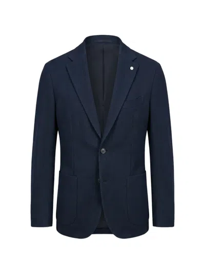L.b.m 1911 Button Single-breasted Blazer In Blue