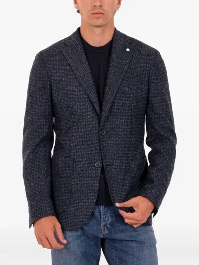 L.b.m 1911 Buttoned Blazer In Blue