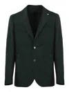 L.b.m 1911 Wool And Linen Jacket In Green