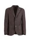 L.b.m 1911 L.b.m. 1911 Single-breasted Jacket In Brown