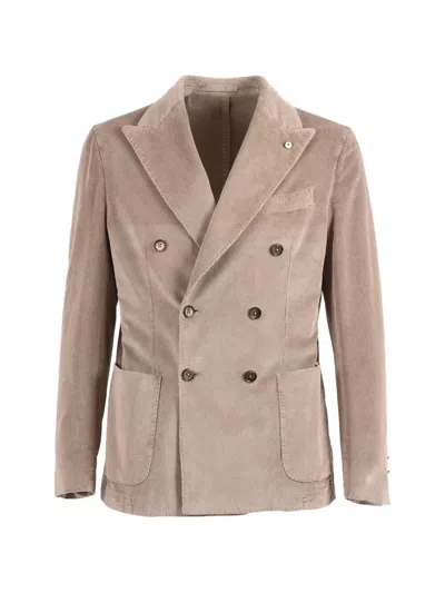 L.b.m 1911 Corduroy Blazer In Neutral