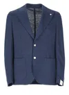 L.b.m 1911 Cotton And Linen Jacket In Blue