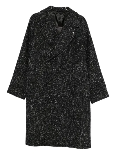 L.b.m 1911 Double-breasted Coat In Black