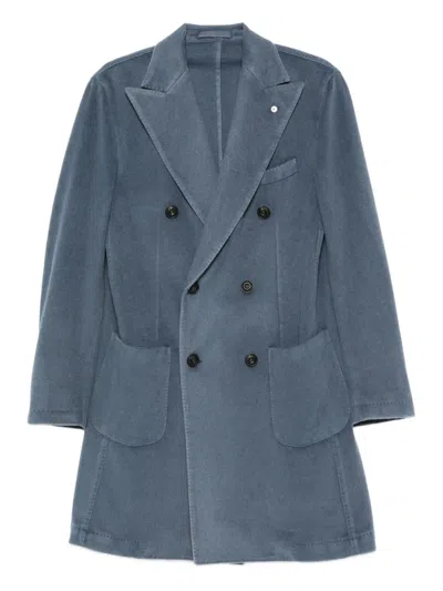 L.B.M 1911 DOUBLE-BREASTED PATCH-POCKET COAT
