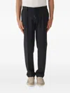 L.b.m 1911 Drawstring Pleated Trousers In Black