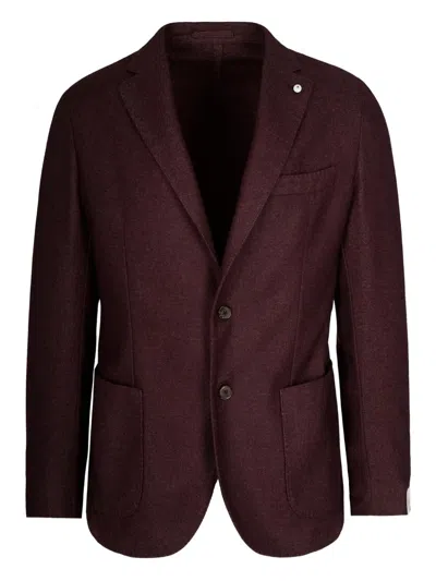 L.b.m 1911 Flap-pocket Blazer In Burgundy