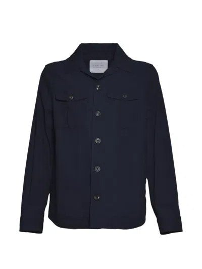 L.b.m 1911 Flap-pocket Button-up Shirt Jacket In Blue