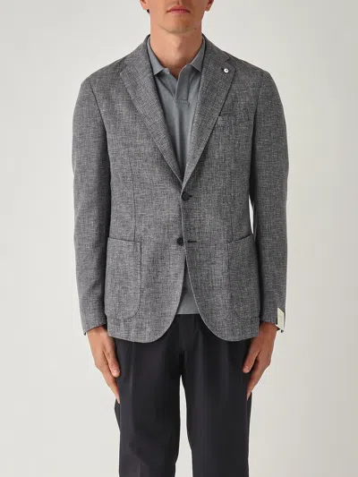 L.b.m 1911 Giacca Drop S Regolare Rever Lancia Blazer In Gray