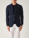 L.b.m 1911 Giacca Drop S Regolare Rever Lancia Blazer In Blue
