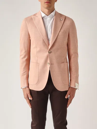 L.b.m 1911 Giacca Drop S Regolare Rever Lancia Blazer In Salmone