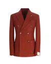 L.b.m 1911 L.b.m. 1911 Giacca Tom Doppiopetto Washed Mattone