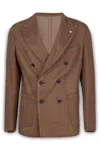 L.b.m 1911 L. B.m. 1911 Man Blazer Khaki Size 40 Linen, Polyester In 2