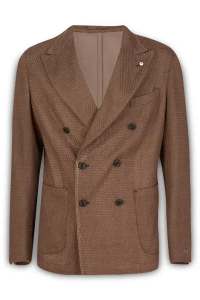 L.b.m 1911 L. B.m. 1911 Man Blazer Khaki Size 40 Linen, Polyester In 2