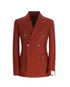 L.b.m 1911 L.b.m. 1911 Giacca Tom Doppiopetto Washed Mattone