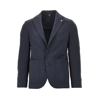 L.b.m 1911 L. B.m. 1911 Active Uniform Single-breasted Jacket In Blue