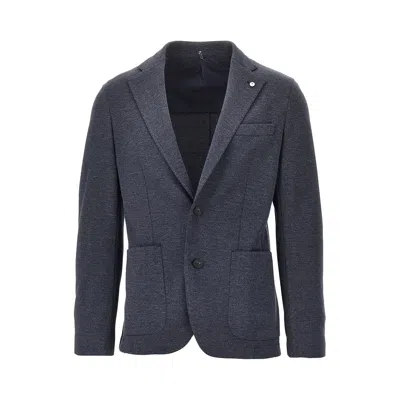 L.b.m 1911 L. B.m. 1911 Active Uniform Single-breasted Jacket In Blue