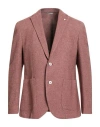 L.b.m 1911 L. B.m. 1911 Man Blazer Antique Rose Size 42 Virgin Wool, Cotton, Polyamide In Pink