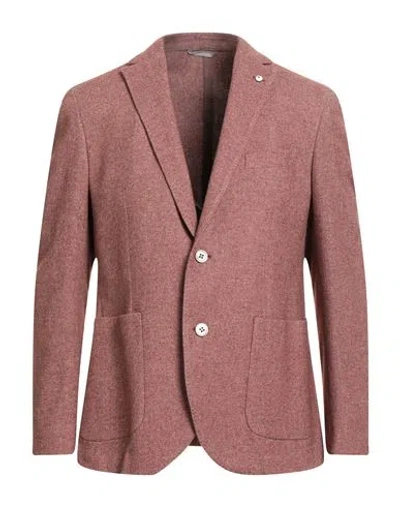 L.b.m 1911 L. B.m. 1911 Man Blazer Antique Rose Size 42 Virgin Wool, Cotton, Polyamide In Pink