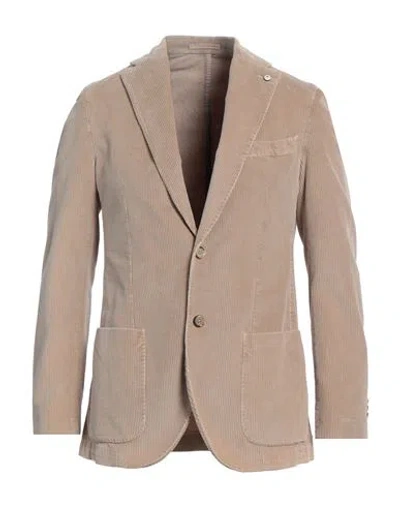 L.b.m 1911 L. B.m. 1911 Man Blazer Beige Size 36 Cotton In Sand