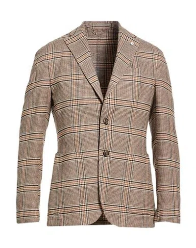 L.b.m 1911 L. B.m. 1911 Man Blazer Beige Size 38 Cotton In Neutral