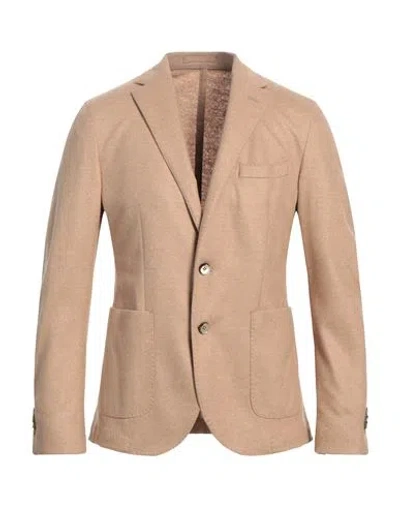 L.b.m 1911 L. B.m. 1911 Man Blazer Beige Size 40 Alpaca Wool, Polyamide In Sand