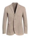 L.b.m 1911 L. B.m. 1911 Man Suit Jacket Beige Size 38 Cotton, Linen In Beige