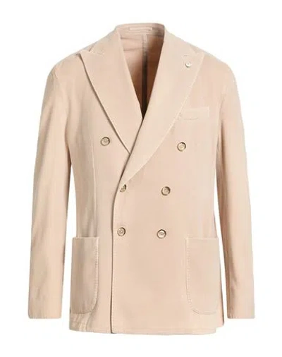 L.b.m 1911 L. B.m. 1911 Man Blazer Beige Size 44 Cotton, Cashmere In Neutral