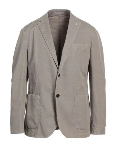L.b.m 1911 L. B.m. 1911 Man Blazer Beige Size 44 Cotton, Linen, Elastane In Beige