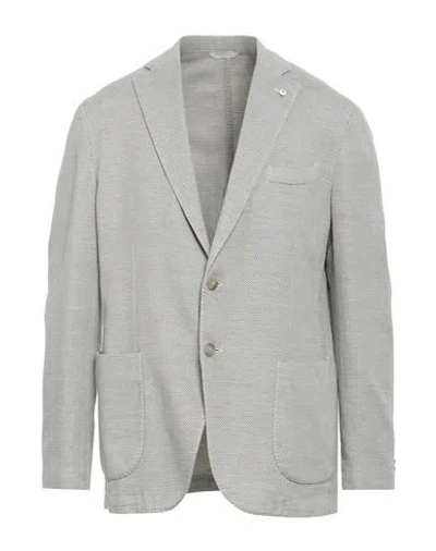 L.b.m 1911 L. B.m. 1911 Man Blazer Beige Size 44 Cotton, Linen In Gray