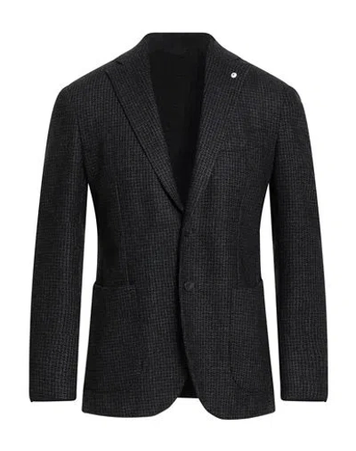 L.b.m 1911 L. B.m. 1911 Man Blazer Black Size 38 Wool, Polyester, Polyamide