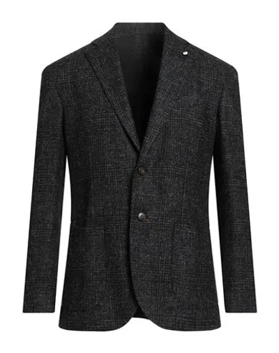 L.b.m 1911 L. B.m. 1911 Man Blazer Black Size 38 Wool, Polyester, Polyamide, Viscose