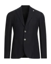 L.b.m 1911 L. B.m. 1911 Man Blazer Black Size 40 Cotton, Linen, Mohair Wool In Black