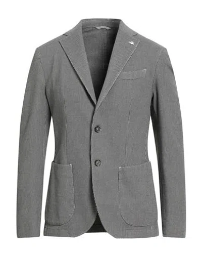 L.b.m 1911 L. B.m. 1911 Man Blazer Black Size 40 Cotton, Polyester, Viscose, Elastane In Gray