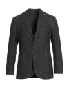 L.b.m 1911 L. B.m. 1911 Man Blazer Black Size 42 Wool, Polyester, Polyamide, Viscose In Black