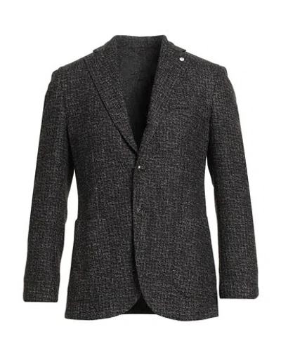 L.b.m 1911 L. B.m. 1911 Man Blazer Black Size 42 Wool, Polyester, Polyamide, Viscose