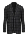 L.b.m 1911 L. B.m. 1911 Man Blazer Black Size 46 Wool, Polyamide, Viscose, Polyester In Black