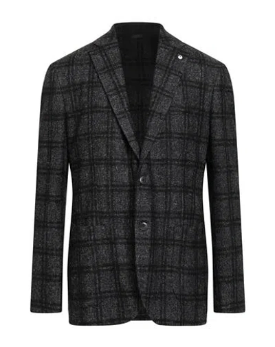 L.b.m 1911 L. B.m. 1911 Man Blazer Black Size 46 Wool, Polyamide, Viscose, Polyester