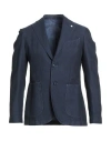 L.b.m 1911 L. B.m. 1911 Man Blazer Blue Size 38 Linen, Cotton In Blue