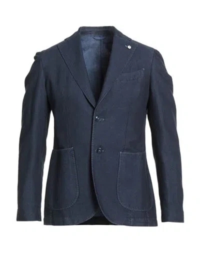 L.b.m 1911 L. B.m. 1911 Man Blazer Blue Size 38 Linen, Cotton