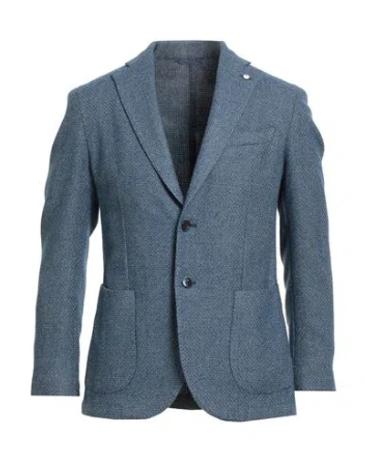 L.b.m 1911 L. B.m. 1911 Man Blazer Blue Size 40 Cotton, Wool, Polyester