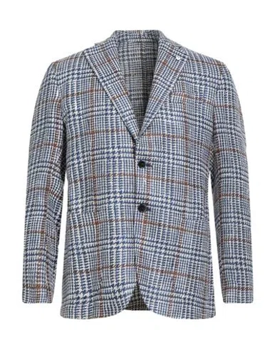 L.b.m 1911 L. B.m. 1911 Man Blazer Blue Size 40 Silk, Cotton