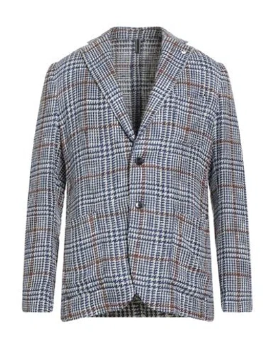 L.b.m 1911 L. B.m. 1911 Man Blazer Blue Size 42 Silk, Cotton