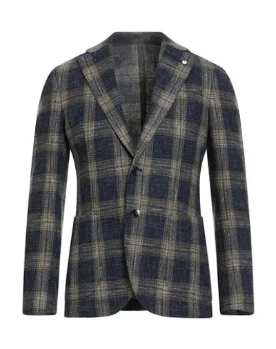 L.b.m 1911 L. B.m. 1911 Man Blazer Blue Size 42 Wool, Cotton, Polyester, Polyamide, Acrylic