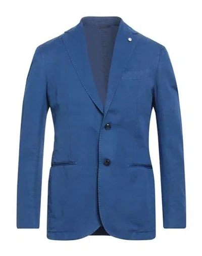 L.b.m 1911 L. B.m. 1911 Man Blazer Blue Size 44 Cotton, Linen In Multi