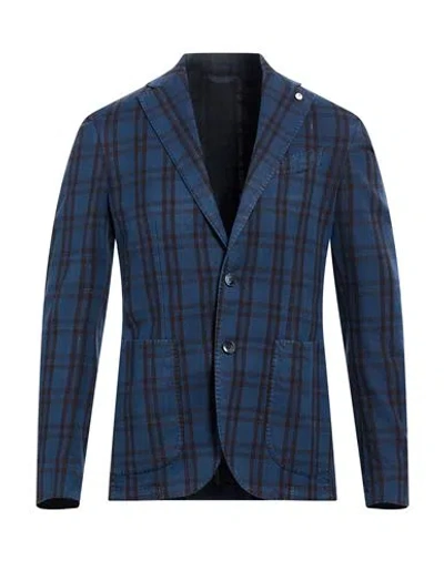 L.b.m 1911 L. B.m. 1911 Man Blazer Blue Size 44 Cotton, Linen, Silk