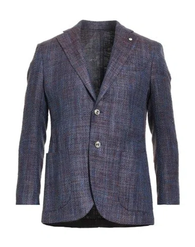 L.b.m 1911 L. B.m. 1911 Man Blazer Blue Size 44 Cotton, Silk